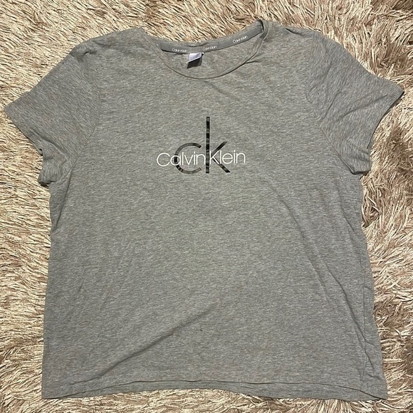 CALVIN‎ Klein Gray Tee Shirt Size XL - Picture 1 of 7
